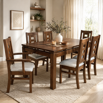 Juego Comedor Roma 4 sillas + 2 Sitiales